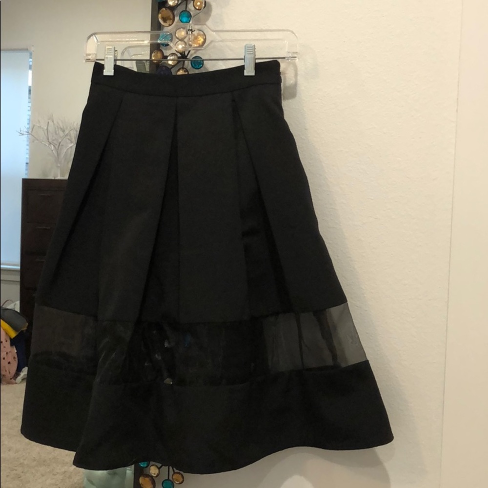 Black cocktail skirt